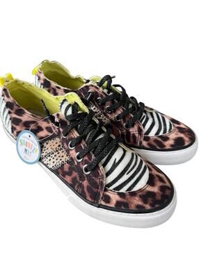 Jelly pop Animal Print Fashion Sneakers Size 8.5 New With Tags